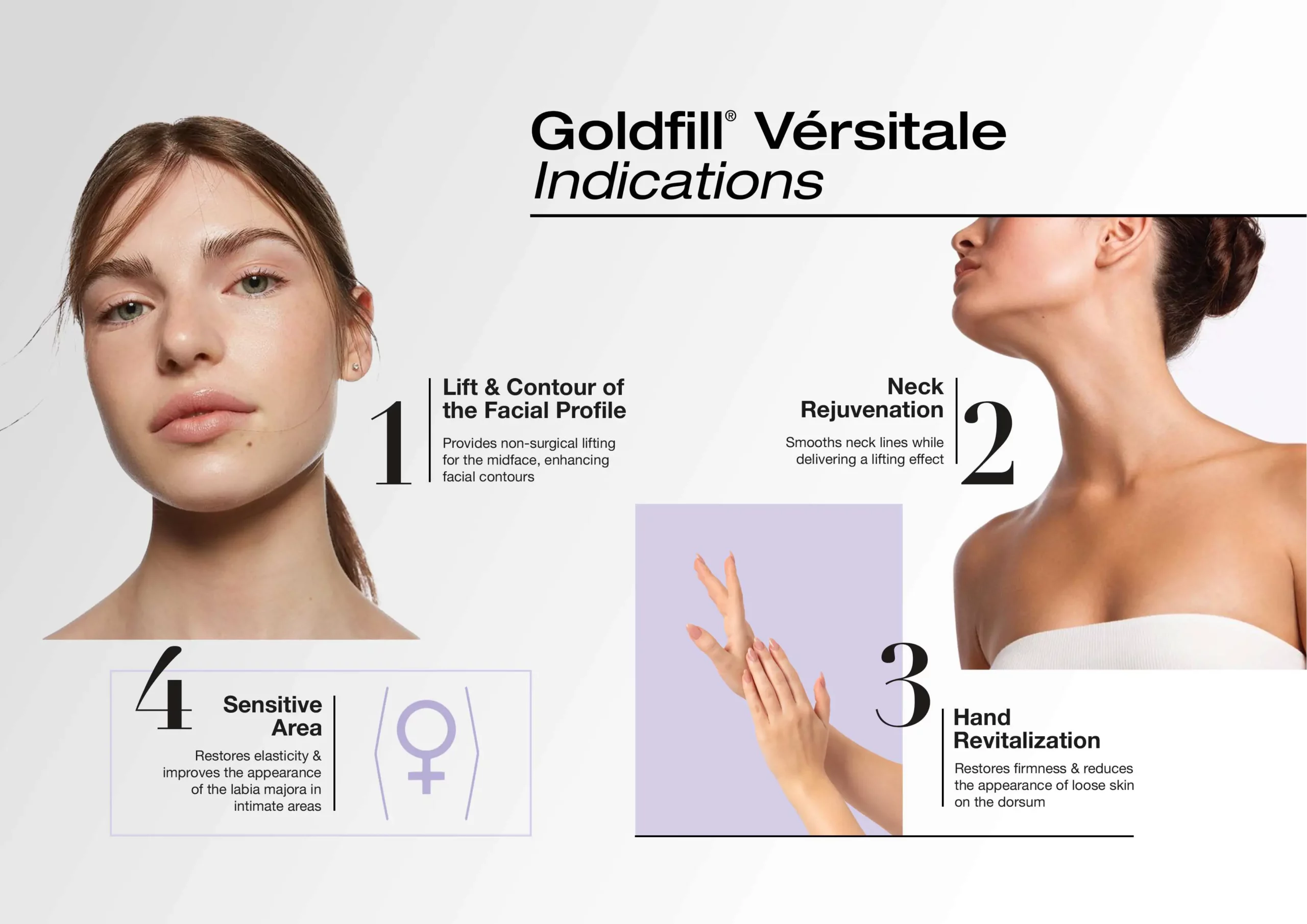 德欧美提 DERMAQUAL 金斐·悦姿 Goldfill® Vérsitale 精准塑形、面部中轴线优化